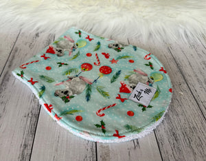 Koala Christmas burp cloth