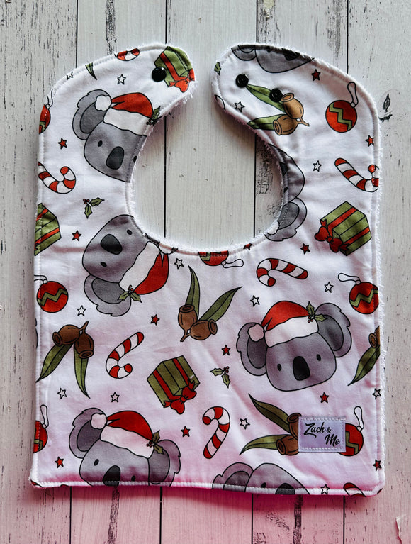 Koala christmas Feeding Bib