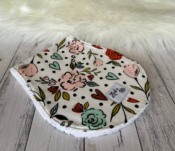 Pretty burp cloth